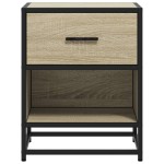vidaXL Noptieră, stejar sonoma, 40x31x50 cm, lemn prelucrat vidaXL Noptieră, stejar sonoma, 40x31x50 cm, lemn prelucrat