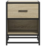 vidaXL Noptiere, 2 buc., stejar sonoma, 40x31x50 cm, lemn compozit vidaXL Noptiere, 2 buc., stejar sonoma, 40x31x50 cm, lemn compozit