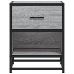 vidaXL Noptiere, 2 buc., gri sonoma, 40x31x50 cm, lemn compozit vidaXL Noptiere, 2 buc., gri sonoma, 40x31x50 cm, lemn compozit