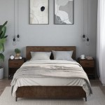 vidaXL Noptiere, 2 buc., stejar maro, 40x31x50 cm, lemn compozit