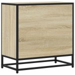 vidaXL Noptiera din stejar Sonoma 60x31x60 cm lemn prelucrat si metal