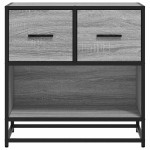 vidaXL Noptiera gri Sonoma 60x31x60 cm lemn prelucrat si metal