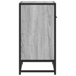 vidaXL Noptiera gri Sonoma 60x31x60 cm lemn prelucrat si metal
