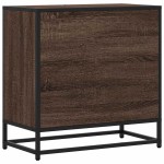 vidaXL Noptiera stejar maro 60x31x60 cm lemn prelucrat si metal