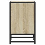 vidaXL Noptiera din stejar Sonoma 40x31x50 cm lemn prelucrat si metal