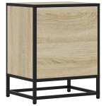 vidaXL Noptiera din stejar Sonoma 40x31x50 cm lemn prelucrat si metal