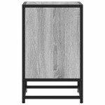 vidaXL Noptiera gri Sonoma 40x31x50 cm lemn prelucrat si metal