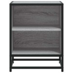 vidaXL Noptiere 2 buc Gri Sonoma 40x31x50 cm lemn prelucrat și metal