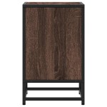 vidaXL Noptiera din stejar maro 40x31x50 cm lemn prelucrat si metal