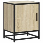 vidaXL Noptiera din stejar Sonoma 40x31x50 cm lemn prelucrat si metal