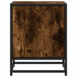 vidaXL Noptiera 2 buc stejar afumat 40x31x50cm lemn prelucrat si metal vidaXL Noptiera 2 buc stejar afumat 40x31x50cm lemn prelucrat si metal