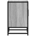 vidaXL Noptiera gri Sonoma 40x31x50 cm lemn prelucrat si metal