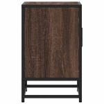 vidaXL Noptiera din stejar maro 40x31x50 cm lemn prelucrat si metal