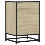 vidaXL Noptiera din stejar Sonoma 40x34,5x60cm lemn prelucrat si metal