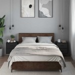 vidaXL Noptiere de perete, 2 buc., negru, 40x31x39,5 cm