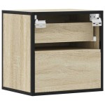vidaXL Noptieră de perete, stejar sonoma, 40x31x39,5 cm vidaXL Noptieră de perete, stejar sonoma, 40x31x39,5 cm