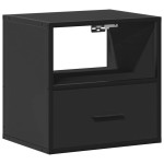 vidaXL Noptieră de perete, negru, 40x31x39,5 cm vidaXL Noptieră de perete, negru, 40x31x39,5 cm