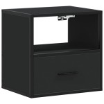 vidaXL Noptieră de perete, negru, 40x31x39,5 cm vidaXL Noptieră de perete, negru, 40x31x39,5 cm