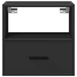vidaXL Noptieră de perete, negru, 40x31x39,5 cm vidaXL Noptieră de perete, negru, 40x31x39,5 cm