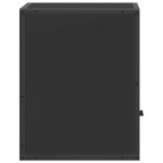 vidaXL Noptiere de perete, 2 buc., negru, 40x31x39,5 cm