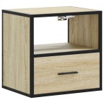 vidaXL Noptieră de perete, stejar sonoma, 40x31x39,5 cm vidaXL Noptieră de perete, stejar sonoma, 40x31x39,5 cm