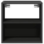 vidaXL Noptieră de perete, negru, 40x31x39,5 cm vidaXL Noptieră de perete, negru, 40x31x39,5 cm