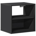 vidaXL Noptiere de perete, 2 buc., negru, 40x31x39,5 cm