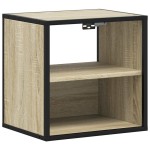 vidaXL Noptieră de perete, stejar sonoma, 40x31x39,5 cm vidaXL Noptieră de perete, stejar sonoma, 40x31x39,5 cm