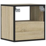 vidaXL Noptieră de perete, stejar sonoma, 40x31x39,5 cm vidaXL Noptieră de perete, stejar sonoma, 40x31x39,5 cm
