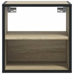 vidaXL Noptiere de perete, 2 buc., stejar sonoma, 40x31x39,5 cm