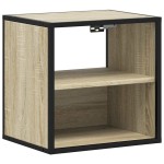 vidaXL Noptiere de perete, 2 buc., stejar sonoma, 40x31x39,5 cm