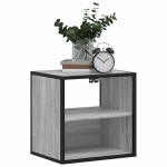 vidaXL Noptieră montată pe perete gri Sonoma 40x31x39,5 cm