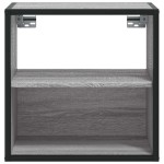 vidaXL Noptieră montată pe perete gri Sonoma 40x31x39,5 cm