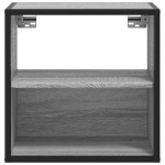 vidaXL Noptiere de perete, 2 buc., sonoma gri, 40x31x39,5 cm