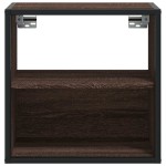 vidaXL Noptiere de perete, 2 buc., stejar maro, 40x31x39,5 cm