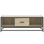vidaXL Măsuță cafea stejar sonoma 100x57x35 cm lemn prelucrat și metal vidaXL Măsuță cafea stejar sonoma 100x57x35 cm lemn prelucrat și metal