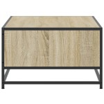 vidaXL Măsuță cafea stejar sonoma 100x57x35 cm lemn prelucrat și metal vidaXL Măsuță cafea stejar sonoma 100x57x35 cm lemn prelucrat și metal