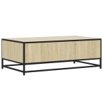 vidaXL Măsuță cafea stejar sonoma 100x57x35 cm lemn prelucrat și metal vidaXL Măsuță cafea stejar sonoma 100x57x35 cm lemn prelucrat și metal
