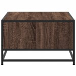 vidaXL Măsuță cafea, stejar maro, 100x57x35 cm, lemn prelucrat/metal vidaXL Măsuță cafea, stejar maro, 100x57x35 cm, lemn prelucrat/metal