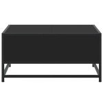 vidaXL Măsuță de cafea, negru, 60,5x60,5x30 cm, lemn prelucrat/metal vidaXL Măsuță de cafea, negru, 60,5x60,5x30 cm, lemn prelucrat/metal