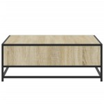 vidaXL Măsuță de cafea stejar sonoma 80x80x30 cm lemn prelucrat/metal vidaXL Măsuță de cafea stejar sonoma 80x80x30 cm lemn prelucrat/metal