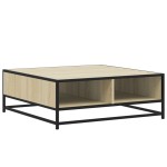 vidaXL Măsuță de cafea stejar sonoma 80x80x30 cm lemn prelucrat/metal vidaXL Măsuță de cafea stejar sonoma 80x80x30 cm lemn prelucrat/metal
