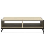 vidaXL Măsuță cafea stejar sonoma 100x100x30 cm lemn prelucrat/metal vidaXL Măsuță cafea stejar sonoma 100x100x30 cm lemn prelucrat/metal