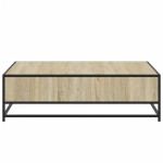 vidaXL Măsuță cafea stejar sonoma 100x100x30 cm lemn prelucrat/metal vidaXL Măsuță cafea stejar sonoma 100x100x30 cm lemn prelucrat/metal