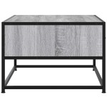 vidaXL Măsuță de cafea, gri sonoma, 100x50x35 cm, lemn prelucrat/metal