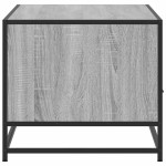 vidaXL Măsuță de cafea, gri sonoma, 100x50x45 cm, lemn prelucrat/metal