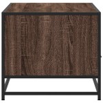 vidaXL Măsuță cafea, stejar maro, 100x50x45 cm, lemn prelucrat/metal vidaXL Măsuță cafea, stejar maro, 100x50x45 cm, lemn prelucrat/metal