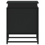 vidaXL Cutie de depozitare cu capac negru 40x40x51,5 cm lemn prelucrat vidaXL Cutie de depozitare cu capac negru 40x40x51,5 cm lemn prelucrat