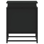 vidaXL Cutie de depozitare cu capac negru 40x40x51,5 cm lemn prelucrat vidaXL Cutie de depozitare cu capac negru 40x40x51,5 cm lemn prelucrat