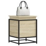 vidaXL Cutie depozitare stejar sonoma 40x40x51,5cm lemn prelucrat vidaXL Cutie depozitare stejar sonoma 40x40x51,5cm lemn prelucrat